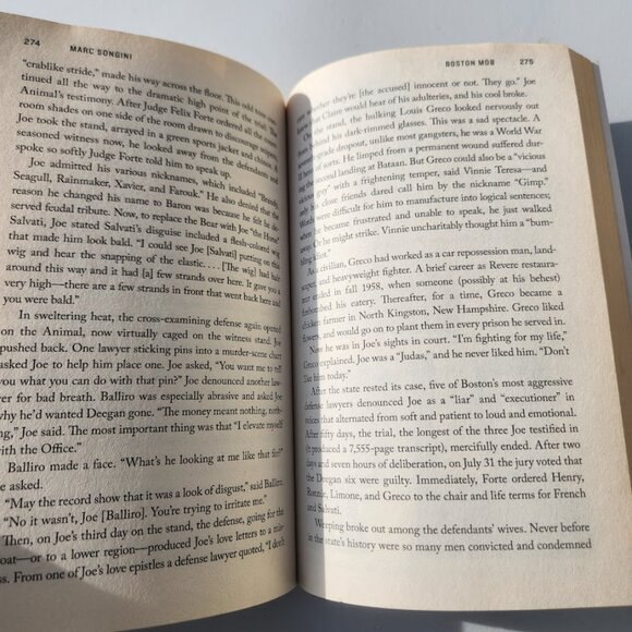 Boston Mob Paperback Book By Marc Songini American History Mob Joseph Barboza St - Picture 3 of 13